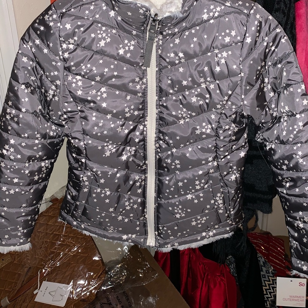 Little girls coat Reversible NWT size 6/7